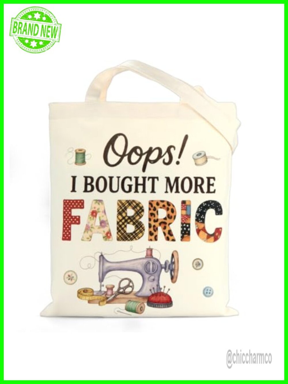 Quilt Tote Bag Sewing Gifts for Quilters Cotton Canvas